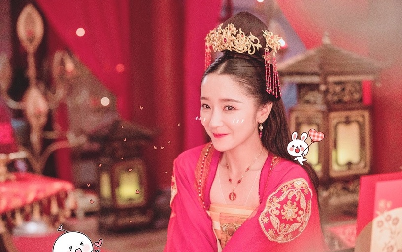近期热播古装剧「红衣美人」8:肖燕 饰演《三嫁惹君心》居沐儿