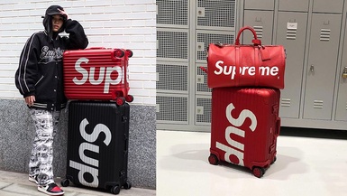 潮牌Supreme x RIMOWA聯名行李箱，黑白、紅白配色出國旅行拉它超威風！