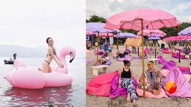 暑假必去超夢幻獨角獸水上樂園 超粉嫩休息區、比人還高的漂浮泳圈讓妳拍也拍不完!!