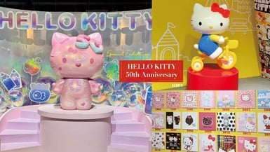 KITTY展覽！《HELLO KITTY 50週年特展》在台北華山，巨型KITTY裝置、限定周邊搶先看
