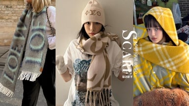 「精品LOGO圍巾」30款入門推薦！Burberry連帽圍巾必搶、太妍同款LV圍巾粉嫩度超標！