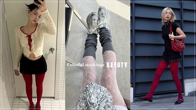 2024新潮流「彩色絲襪」：芭蕾風白色絲襪、吸睛紅色絲襪，Jennie、Jisoo等明星都在穿