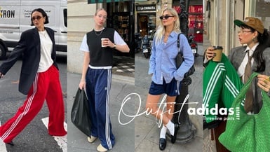 「adidas三線褲」重回時尚戰場，是時候從衣櫃拿出來！潮人們4種運動褲穿搭公式先筆記
