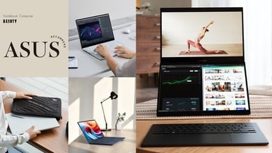 華碩10大熱賣筆電推薦：高顏值AI筆電、電競筆電，這款「雙螢幕筆電」堪稱CP值之最！