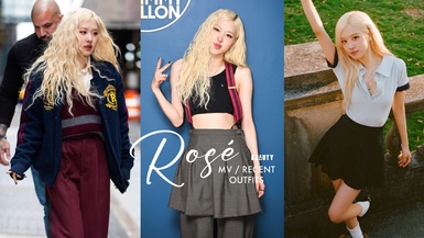 Rosé穿搭越來越有自己風格！「新歌MV造型＋近期街拍穿搭」都展現超強帶貨力！