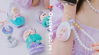 7-11「愛麗絲小牡蠣」快閃購！3款小牡蠣珍珠吊飾、公仔支架、手機背夾配件袋可愛必收