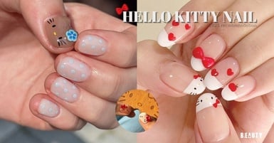 IG 爆紅 「Hello Kitty 美甲範本」整理:立體貓耳朵超可愛、曬黑Kitty指定率最高!