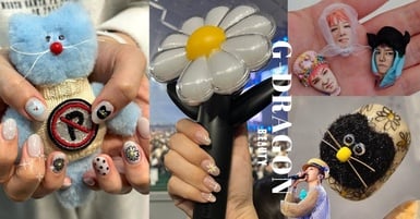 GD演唱會必做!超夯「GD風應援美甲」範本整理:手繪小雛菊、立體Monamhee貓貓太搶眼