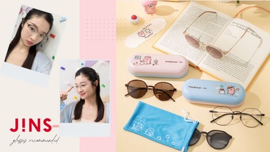 OMG~光看就好療癒！JINS X卡娜赫拉的小動物聯名眼鏡，帶著P助與粉紅兔兔一起出去玩！