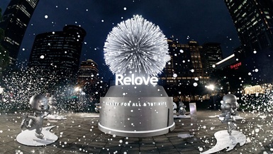 信義區下雪了!Relove《呼吸樹》打造夢幻泡泡雨,成為台北最浪漫聖誕打卡點!
