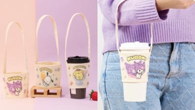 三麗鷗在全家!全家刷就購「三麗鷗飲料杯套」即日起開賣,Kitty、布丁狗、美樂蒂必收