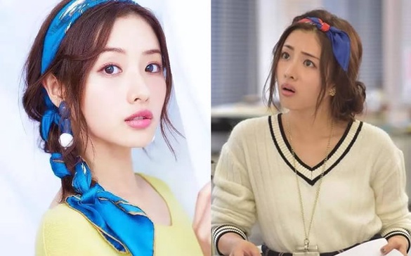 只要捲一捲再塞進去就行了！教你超簡單「石原聰美」的絲巾晚宴頭
