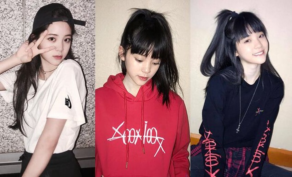 歐陽娜娜的白T、帽T穿搭！女星教你衣櫃必備6少女單品