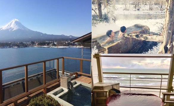日本溫泉大推薦！北海道、富士山美景盡收眼底，雪中泡湯超享受