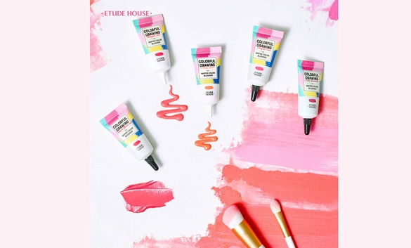 ETUDE HOUSE水彩顏料腮紅露超可愛！繽紛彩色藝廊系列最適合春天