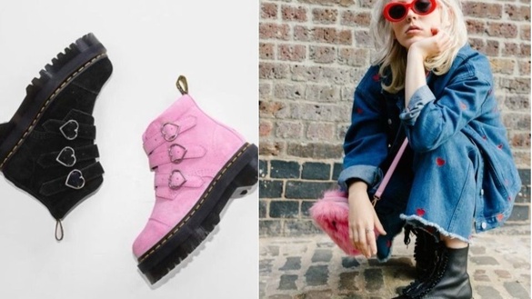 Dr. Martens X Lazy Oaf 甜美俏皮的新鞋款登場！粉色、愛心、麂皮短靴日系原宿感十足！