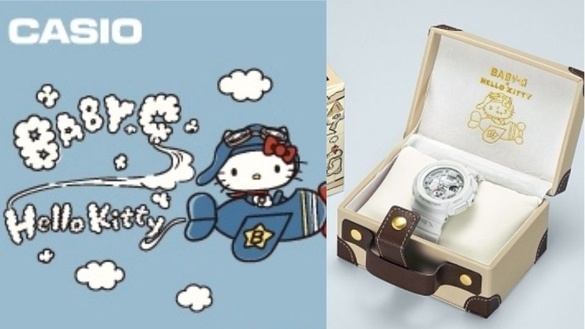 CASIO推出旅行風Kitty聯名錶款！百搭的黑與白色系加上行李箱錶盒讓人心動不已