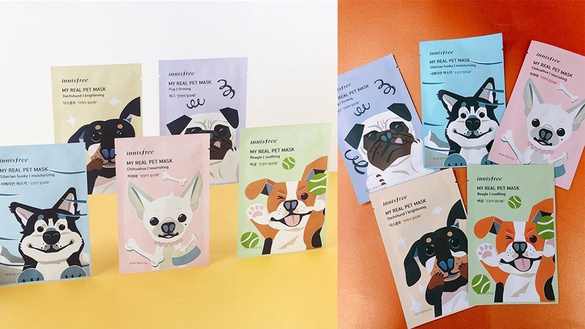 innisfree「我的汪汪面膜」4/15上市！跟著狗狗敷面膜超可愛~