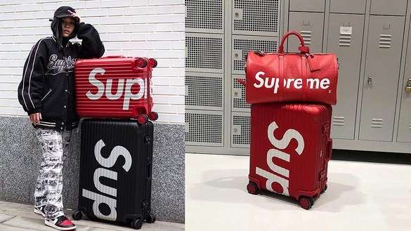 潮牌Supreme x RIMOWA聯名行李箱，黑白、紅白配色出國旅行拉它超威風！