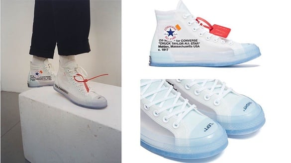 CONVERSE再推超強聯名！攜手 Off-White創辦人推出半透明球鞋！