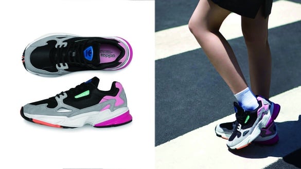 穿這款復古有型還能腿變長？！adidas Originals老爹鞋Falcon個性女孩必買！