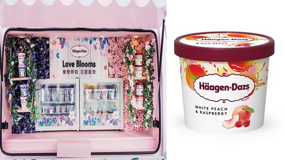 Haagen-Dazs 花甜小巴快閃晶華，現場就可以試吃夏日新口味，這二款口味絕對讓你直呼好清爽！