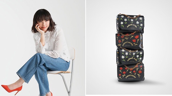 日本超人氣插畫家聯名！CHARLES &amp; KEITH x WALNUT系列官網限量包款，優雅花卉六月開賣！
