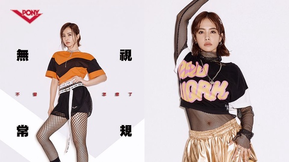 JOLIN蔡依林又有新造型！用黑色網紗、網襪混搭PONY穿出性感運動風