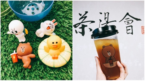 茶湯會XLine Friends，茶湯會推出茶友護照集點，有機會獲得可愛Line公仔