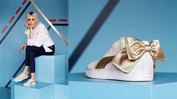 PUMA 迎夏日！蝴蝶結布鞋再出新色 跟著女神 Cara Delevingne展現新女力！
