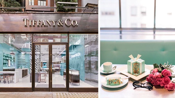 Tiffany 藍香水販賣機！還有 Tiffany 藍咖啡廳，超夢幻經典小藍盒化身為蛋糕！