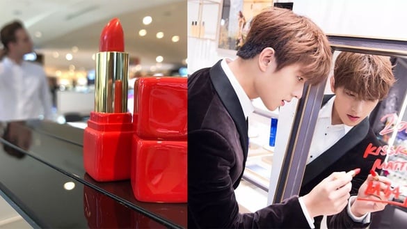 男神 × 唇膏 新包裝，擦上它就像與他親吻！#KISSKISS