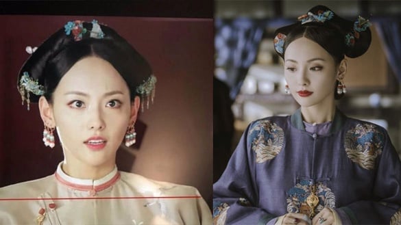 《延禧攻略》最美妃子順嬪登場，演員張嘉倪身材過於纖細需要「墊肩」加持！？ 