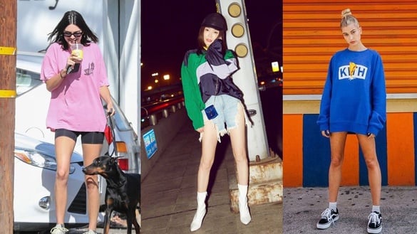 各路女星都在穿！初秋超夯oversize T恤，這樣搭顯瘦又時髦爆棚