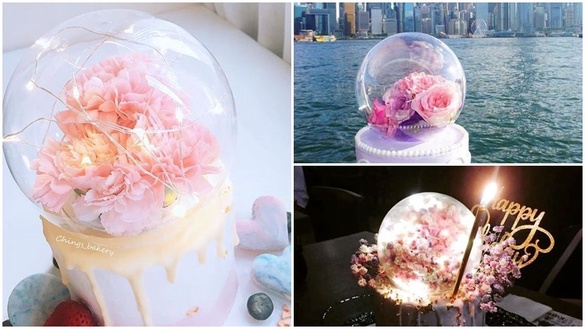 香港IG火紅的「水晶球蛋糕」這浪漫指數我心臟無法承受～