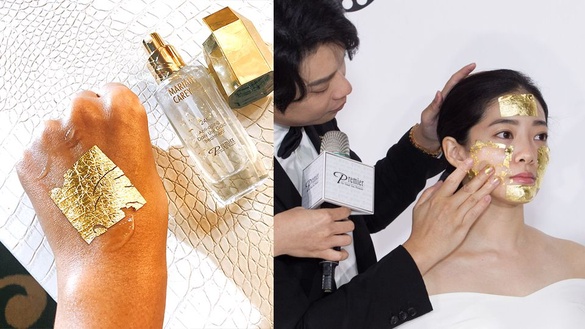 整張金箔敷臉上的超奢華保養！瑪麗亞凱莉攜手Premier推出「24K黃金系列」，用完臉真的緊到歪一邊！