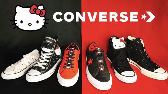 不管是不是Kitty控都會驚呼的可愛！Kitty與Converse聯名系列，這次真的太犯規了！