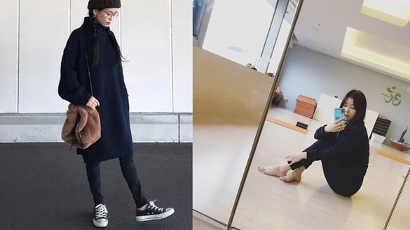 黑長褲百搭？5方法這樣穿才能真的顯瘦又顯高，小隻女要多這一招