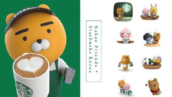Kakao Friends × 韓國星巴克超可愛聯名！萊恩化身最萌星巴克店員