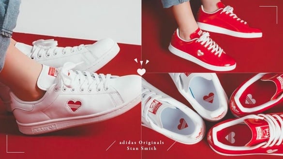 adidas超閃「小愛心鞋」情人節限定開賣！STAN SMITH特殊設計萌度爆棚！