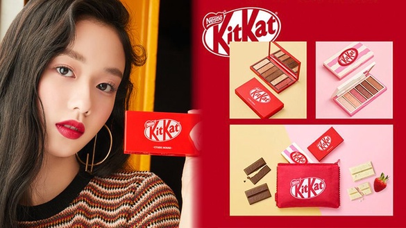 Etude House x KitKat 聯名推出巧克力眼影盤！日常百搭色加巧可力包裝超吸睛！