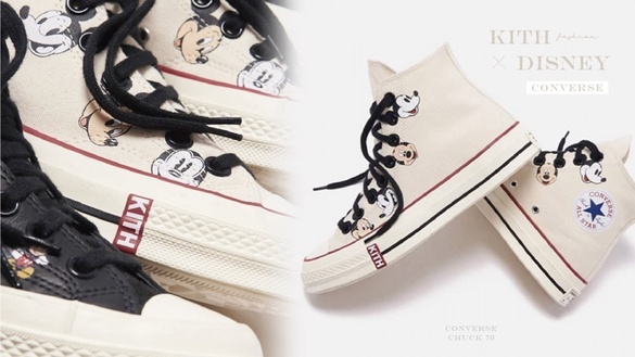 給你滿滿的米奇！Kith x Disney x Converse三方聯名登場，各畫風米奇一次擁有！