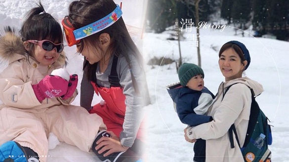咘妞、小V寶、Jasper星二代夯滑雪！徐若瑄：「現在的小孩好幸福！」