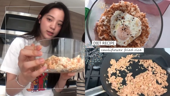 小紅書爆紅食譜！歐陽娜娜同款「花椰菜炒飯」，熱量超低不怕胖！