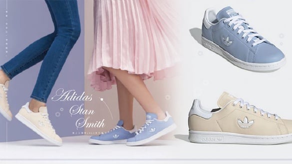 Adidas最新「奶油白」球鞋超燒！Stan Smith換上三葉草LOGO更可愛了~