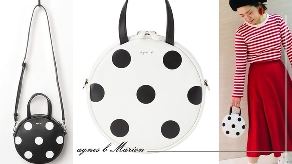 agnès b. 春夏新品「Marion系列」！復古的點點包，今年一定要入手～