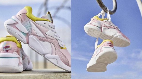 Puma聯名芭比夢幻登場！新款老爹鞋「馬卡龍漸層」，穿上直接成為焦點～