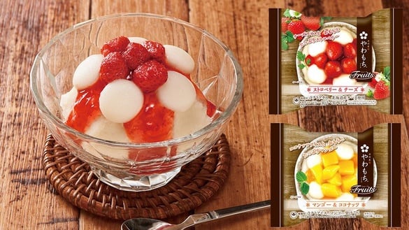 日本百年冰品「井村屋」推限量新品草莓、芒果麻糬湯圓冰，軟Q白玉湯圓絕對不會讓你失望！