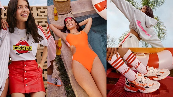 珊瑚橘老爹鞋、復古連身泳衣太美!adidas﻿ Originals 與米蘭潮牌Fiorucci﻿ 推出時尚聯名！