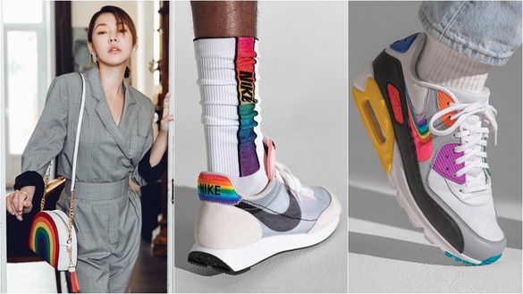 小S、Ella、陳婷妮和Melody都穿上「彩虹單品」，adidas Originals、NIKE、MICHAEL Michael Kors、vans、swatch新品特搜~